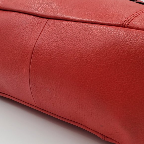 B. Makowsky Cherry Red Nantucket Satchel - Picture 14 of 15